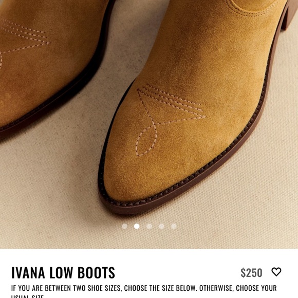 Sezane Mustard Boots size 40, worn very little - Picture 2 of 4